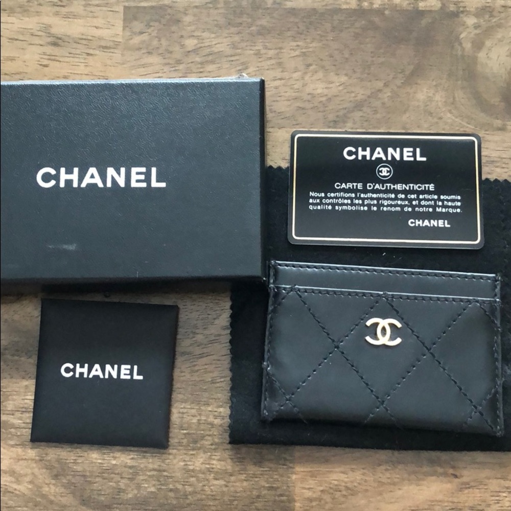 Chanel card holder